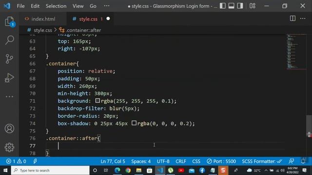 Glassmorphism login Form by HTML and CSS | Source code смотреть онлайн