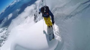 Экстремальный спуск с горы в Швейцарии / Горные лыжи