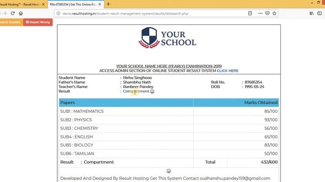 Student Exam Result System in PHP/MYSQL For School Coaching University | Whatsapp +91 8808498469 смотреть онлайн
