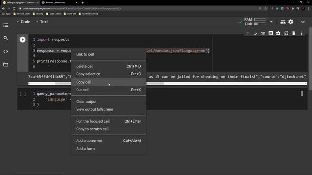 Requesting Data from an API in PYTHON with working Example смотреть онлайн