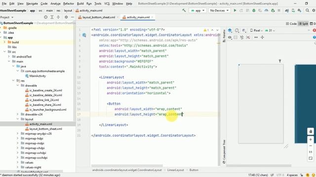 Android BottomSheet Material Design смотреть онлайн