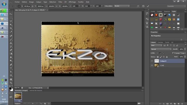 [TUTO Photoshop CS6] Comment mettre une texture sur une écriture 3D смотреть онлайн
