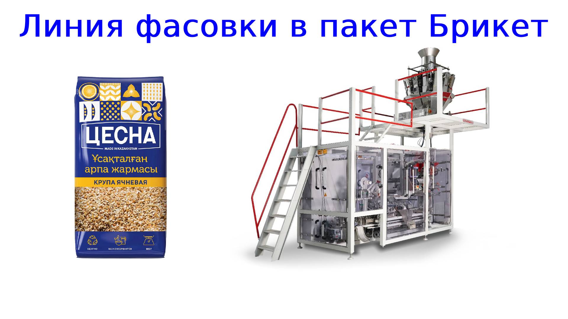 Линия фасовки в пакет Брикет смотреть онлайн