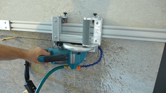 Cutting of granite slab in upright position part3 смотреть онлайн