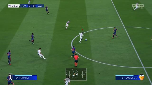 EA Sports FIFA 19 UEFA Champions League Gameplay - Juventus vs. Valencia смотреть онлайн