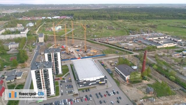 ЖК «Новоселье: Городские кварталы» от застройщика УК «Новоселье» (аэросъемка: 25.05.2017) смотреть онлайн