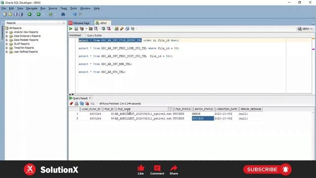 Integration DBCS to AR Invoice Creation Process - Oracle Fusion (Part 5) | Oracle Tutorial смотреть онлайн