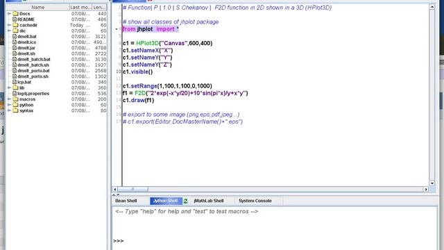 DMelt 1.2 computation and visualisation using Python on the Java platform смотреть онлайн