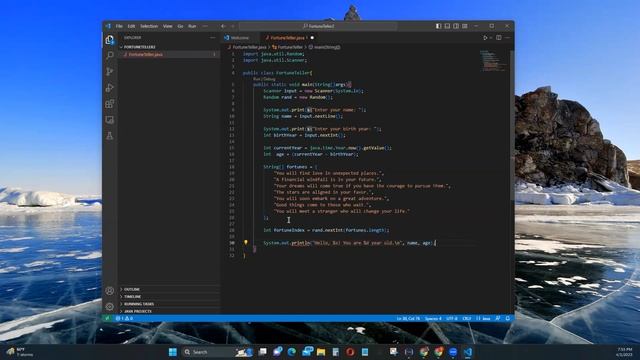 Java Project for Beginner with Source Code Fortune Teller смотреть онлайн