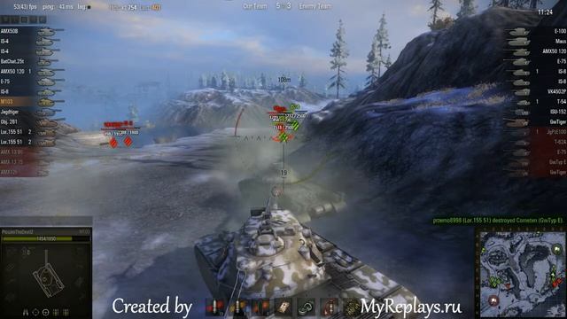 WOT: Arctic Region - M103 - 2 frags смотреть онлайн