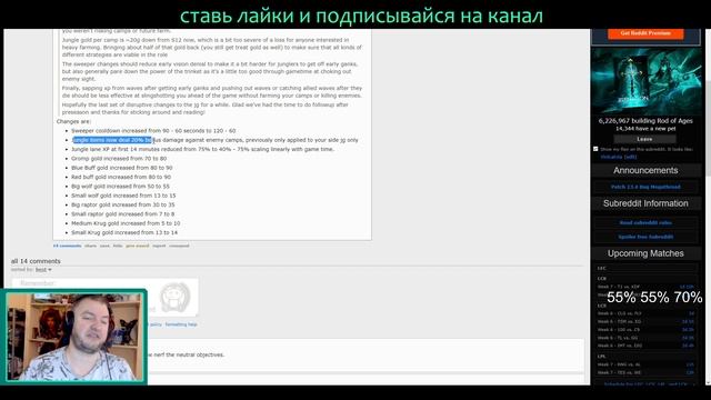 НОВАЯ ЛОМКА ЛЕСА - RIOT GAMES И ПБЕ СЕРВЕР НОВОСТИ | JUNGLE NERF | League of Legends ВивиНовости смотреть онлайн