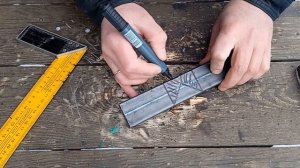 Как соединить профильную трубу без сварки. Угол 90 градусов.