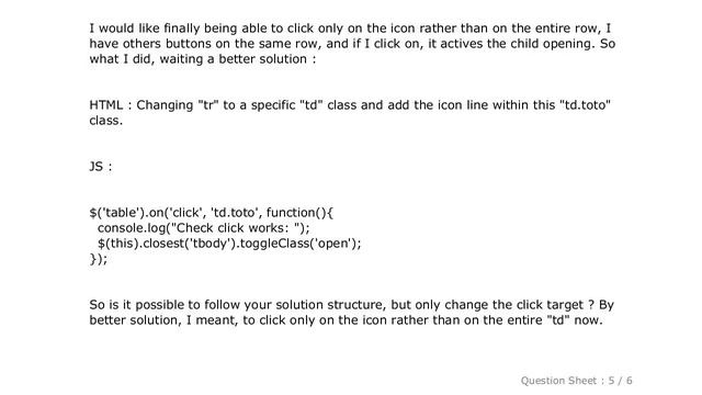 HTML : HTML / Javascript - Expand and collapse table rows (childs) by clicking on a parent row смотреть онлайн