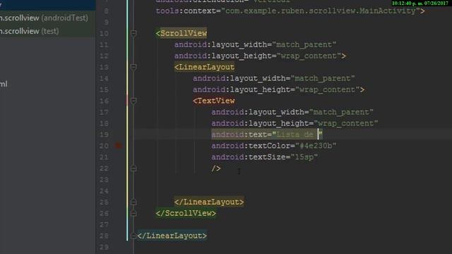 Clase 7 .- ScrollView Vertical y Horizontal смотреть онлайн