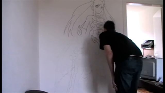 Let´s draw Erza Scarlet (Speed wall draw) смотреть онлайн