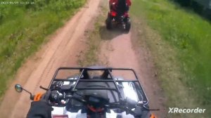 Тест квадроцикла 50 кубов. Небольшая покатушка с другом.