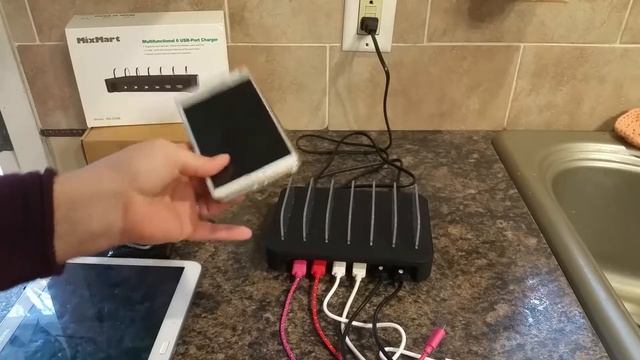 MixMart 6-Port USB Charging Station Docks for Android or IPhone смотреть онлайн