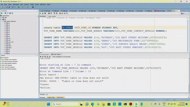 Mastering Primary Key Constraints in Oracle Database смотреть онлайн