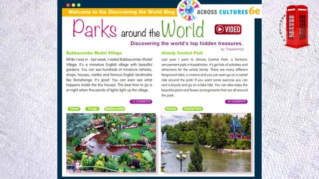 Excel 6 grade ex. 1 p. 73 Parks around the world, Across cultures 6d смотреть онлайн
