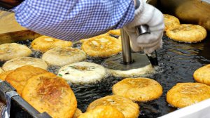 Корейская уличная еда! Самый вкусный овощной хотток на уличном рынке