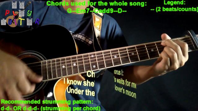 Lover's moon by Glenn Frey guitar cover with lyrics and chords смотреть онлайн