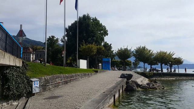 Прогулка по набережной. Цуг и озеро, часть 1.