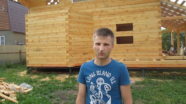 Видео-отзыв на строительство дома Чеховский р-н, д. Любучаны, МО смотреть онлайн