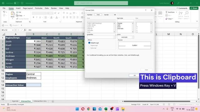 Conditional Formatting Row, Column & Intersecting Cell, Name Manager and Intersection Operator смотреть онлайн