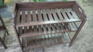 Мебель своими руками в домашней мастерской. Обувницы, открытые, решётчатые.
