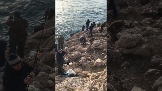 Ловля кефали в Балаклаве, Севастополь смотреть онлайн