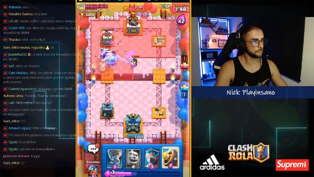 PUSH E DESAFFIO DO REFORÇO - EMOJI GRÁTIS - CLASH ROYALE смотреть онлайн