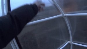 Парник из ПВХ труб футуристический парник