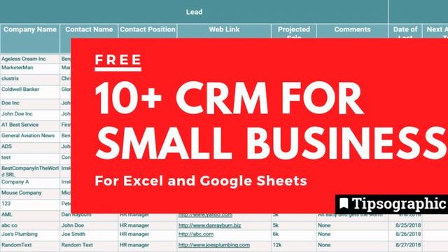 12 CRM for Small Business ► Free Download (Excel, Google Sheets) смотреть онлайн