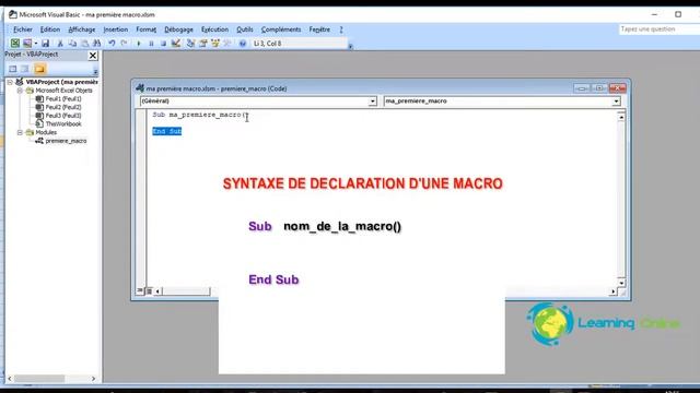 Démarrer avec VBA et la programmation sur Excel 2007 смотреть онлайн