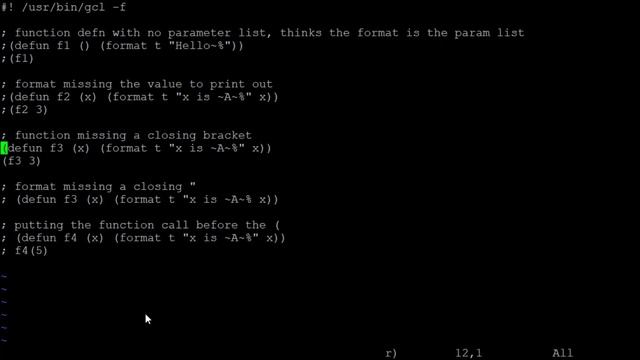 Common lisp programming errors смотреть онлайн