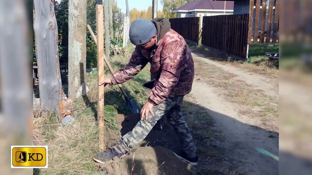 Забор деревянный из KD "Каменное дерево". Пошаговая инструкция по монтажу забора, заборных секций. смотреть онлайн
