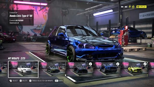 #needforspeedheat BUILDING HONDA CIVIC EK9 HATCHBACK NFS HEAT 2020 смотреть онлайн
