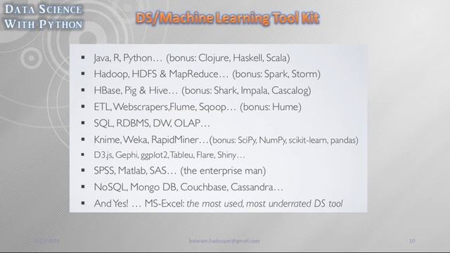 Data Science with Python Tutorials || Class - 1 || by Real Time Expert On 22-05-2019 смотреть онлайн