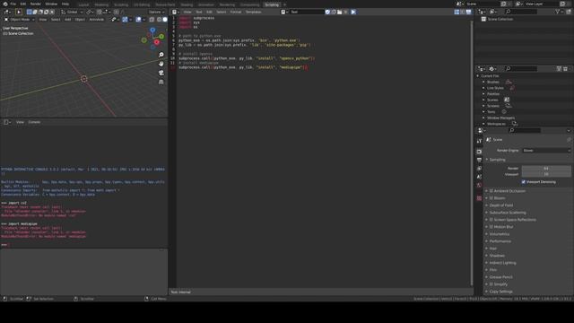 Script to install Opencv and Mediapipe inside of Blender смотреть онлайн