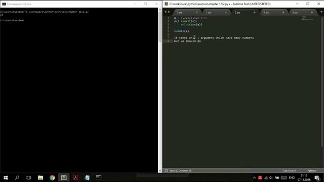 Example for *(star) operator | Python Tasks смотреть онлайн