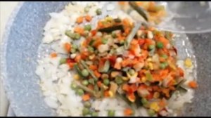 Быстро и вкусно.Обалденный рис с овощами! Как приготовить рис с замороженными овощами.