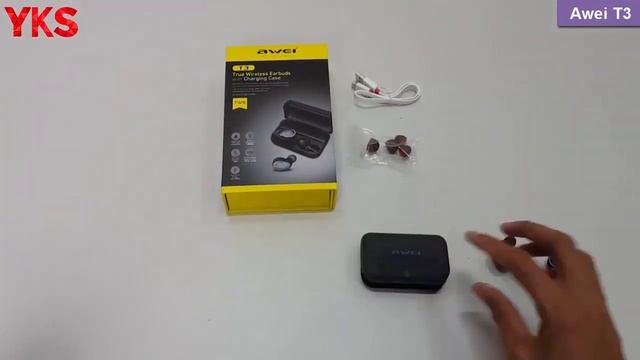 Беспроводные наушники Awei T3 Bluetooth 5 0 смотреть онлайн
