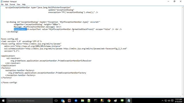 JSF Dialog For StackTrace смотреть онлайн
