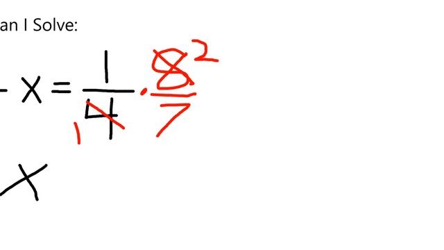 Solve 7/8 x = 1/4 смотреть онлайн
