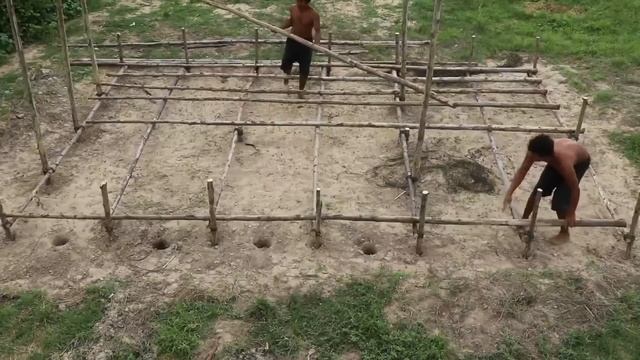 Amazing Top 2 Videos! How To Build Bamboo Resort , Bamboo Fish Pond , Swimming Pool & Water Slide смотреть онлайн