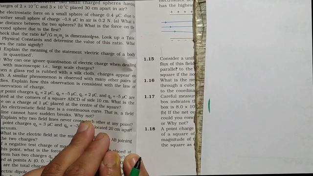 Lecture-05 Solutions To NCERT Textbook Problems. Class-12 Chapter-01 Electric Fields & Charges.