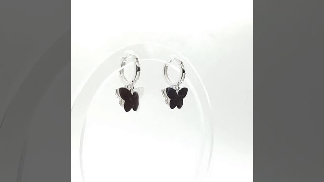 Серьги Бабочки JEMERALD 15104-132-533 смотреть онлайн