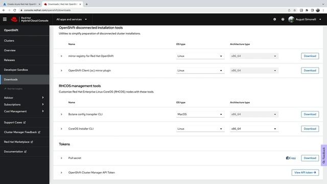 Deploying an Azure Red Hat OpenShift cluster in the Azure portal смотреть онлайн
