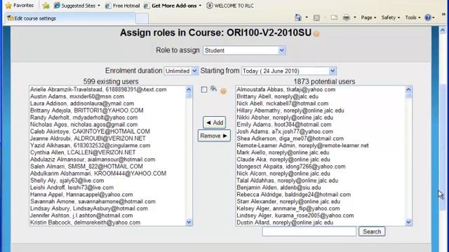 Moodle 1.9.x Unenroll Students from Course смотреть онлайн