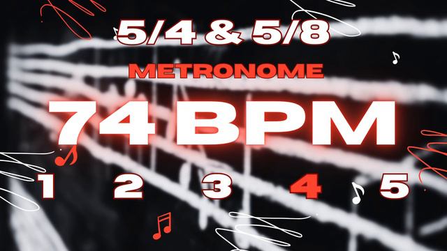 74 BPM - 5/4 & 5/8 Metronome смотреть онлайн